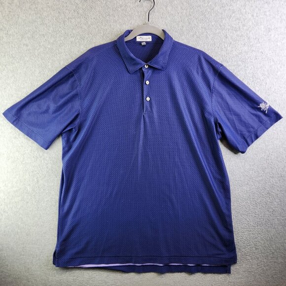 Peter Millar Shirt Mens L Martini Glasses Summer Comfort Golf Polo Performance - Picture 2 of 12